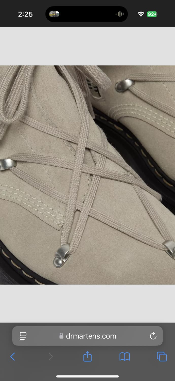 (UK 4) 235 닥터마틴 x 릭오웬스 1460 벡스 스웨이드 부츠 상품이미지2