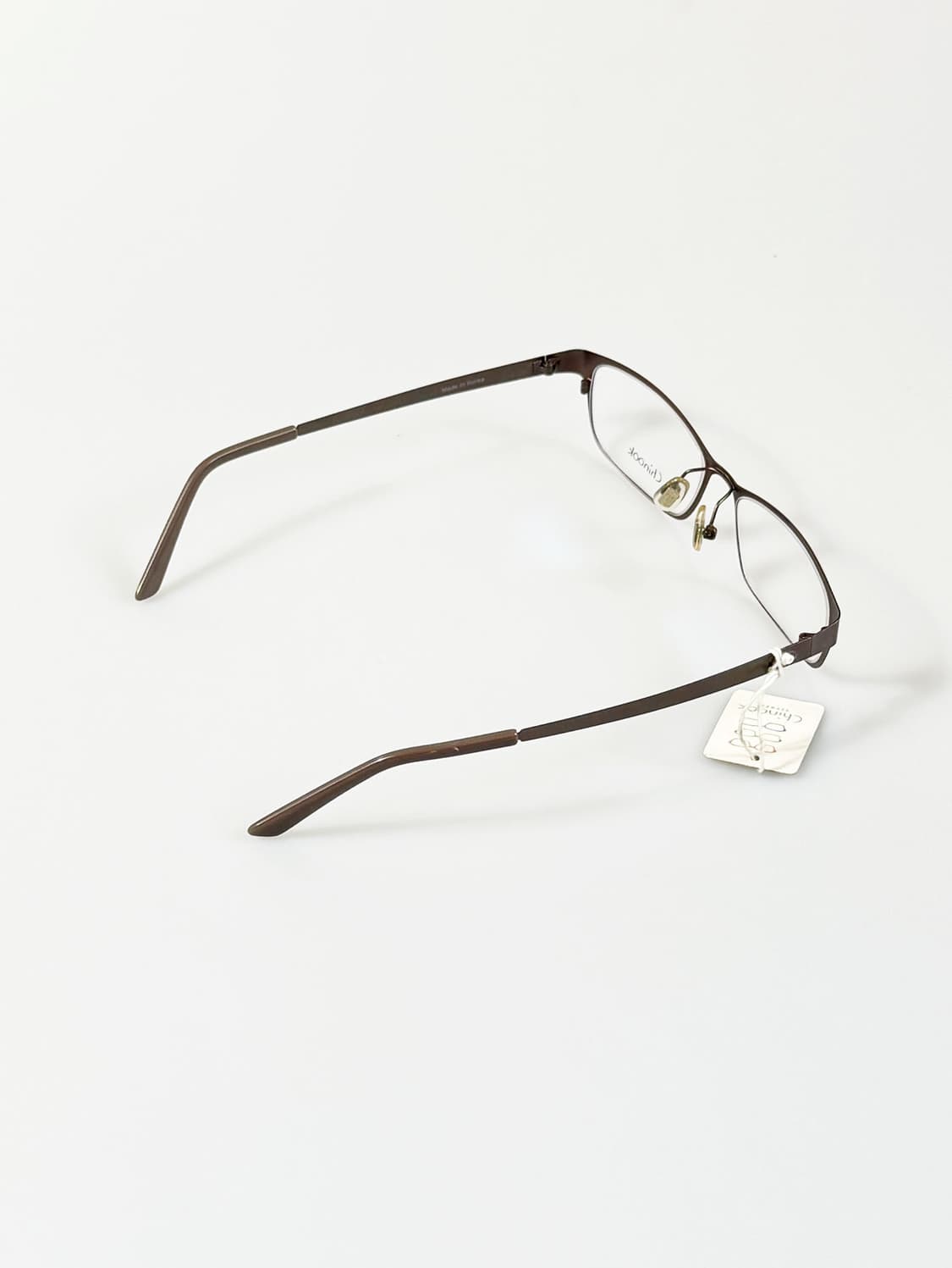 CHINOOK 브라운 메탈 슬림 스퀘어 빈티지 안경 상품이미지4