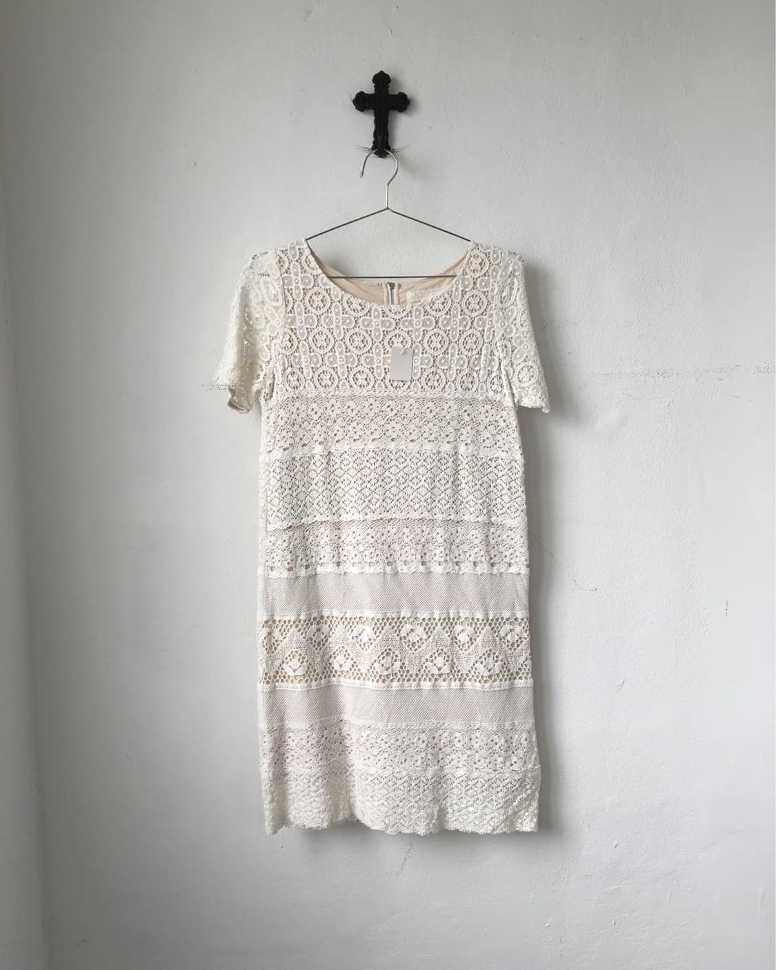 Filet pattern mixed onepiece 상품이미지2