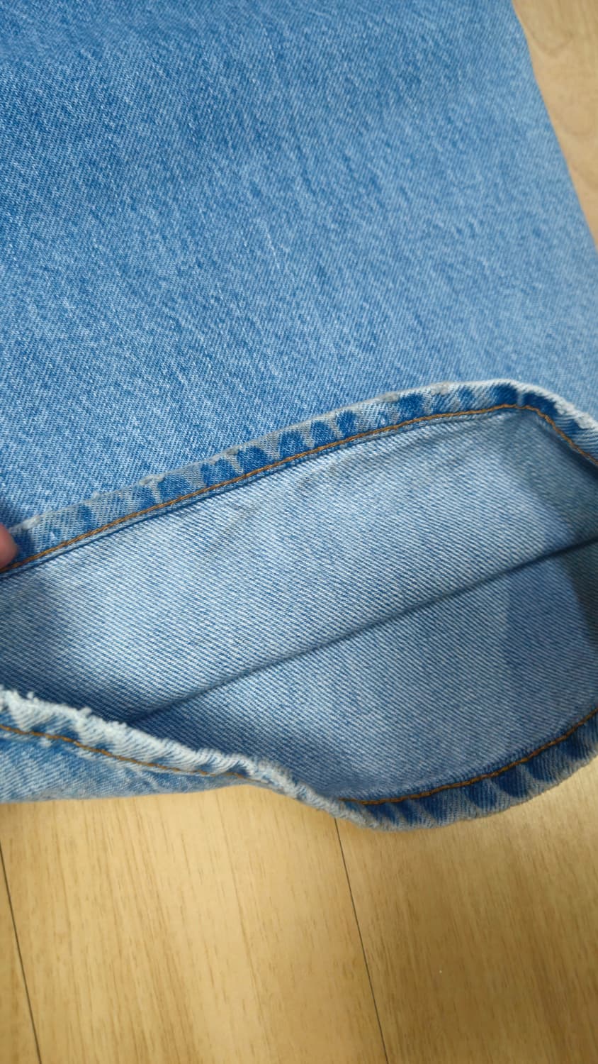 아크네 스튜디오 2021M 루즈핏 라이트 블루 빈티지 32/32 상품이미지4