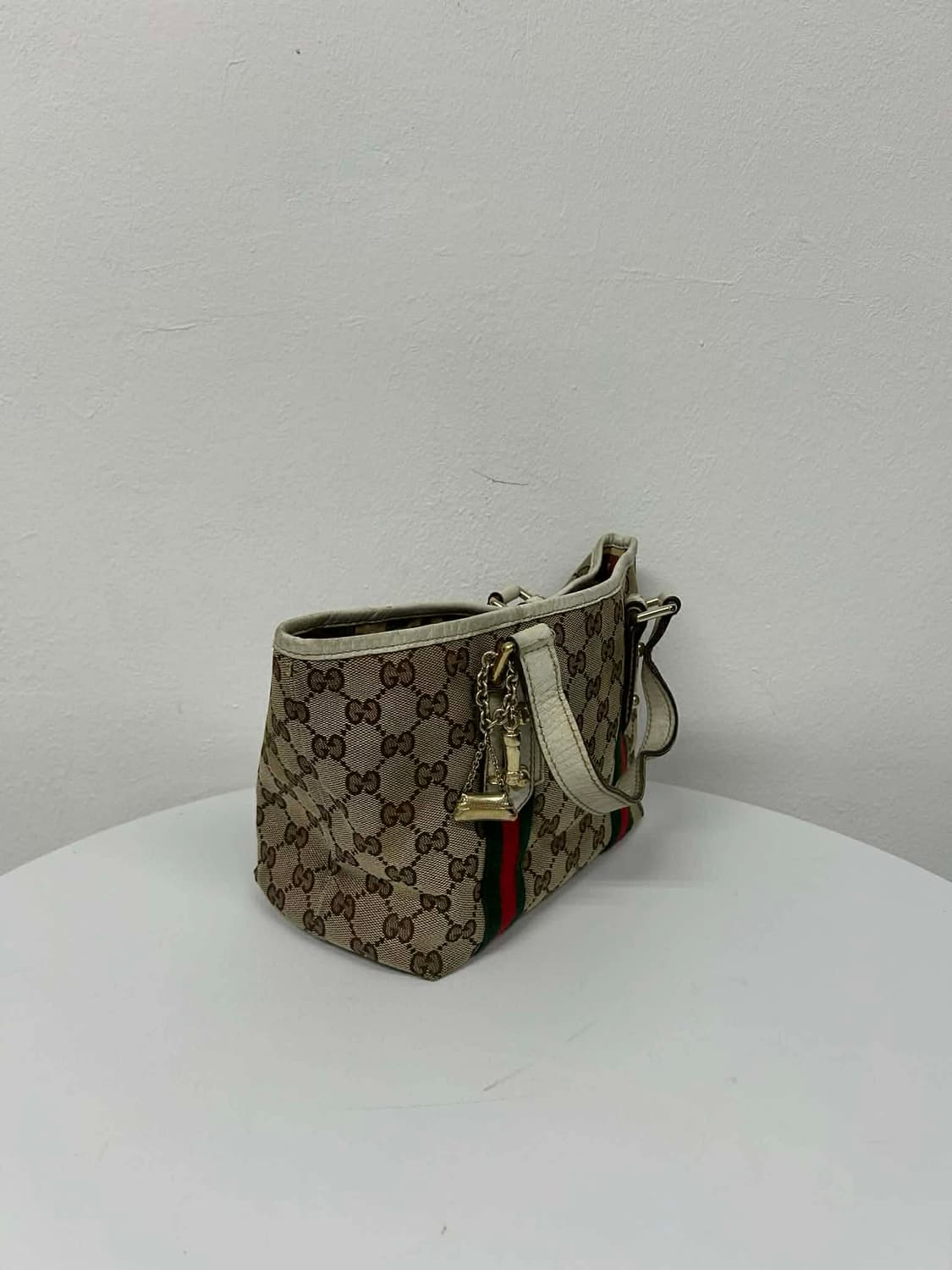 구찌 GG 캔버스 웹스트라이프 미니 토트백 상품이미지2