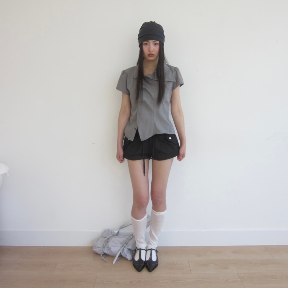 키이라 Unbal shirring shirt 상품이미지4
