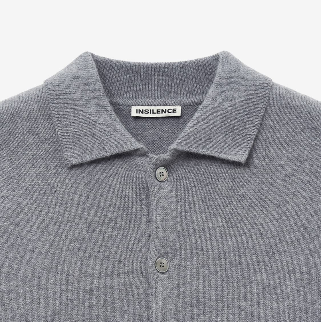 인사일런스 앙고라 믹스드 칼라 카디건 GREY L사이즈 상품이미지6