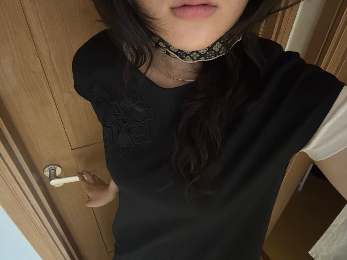 꽃 자수 블라우스 티셔츠 상품이미지1