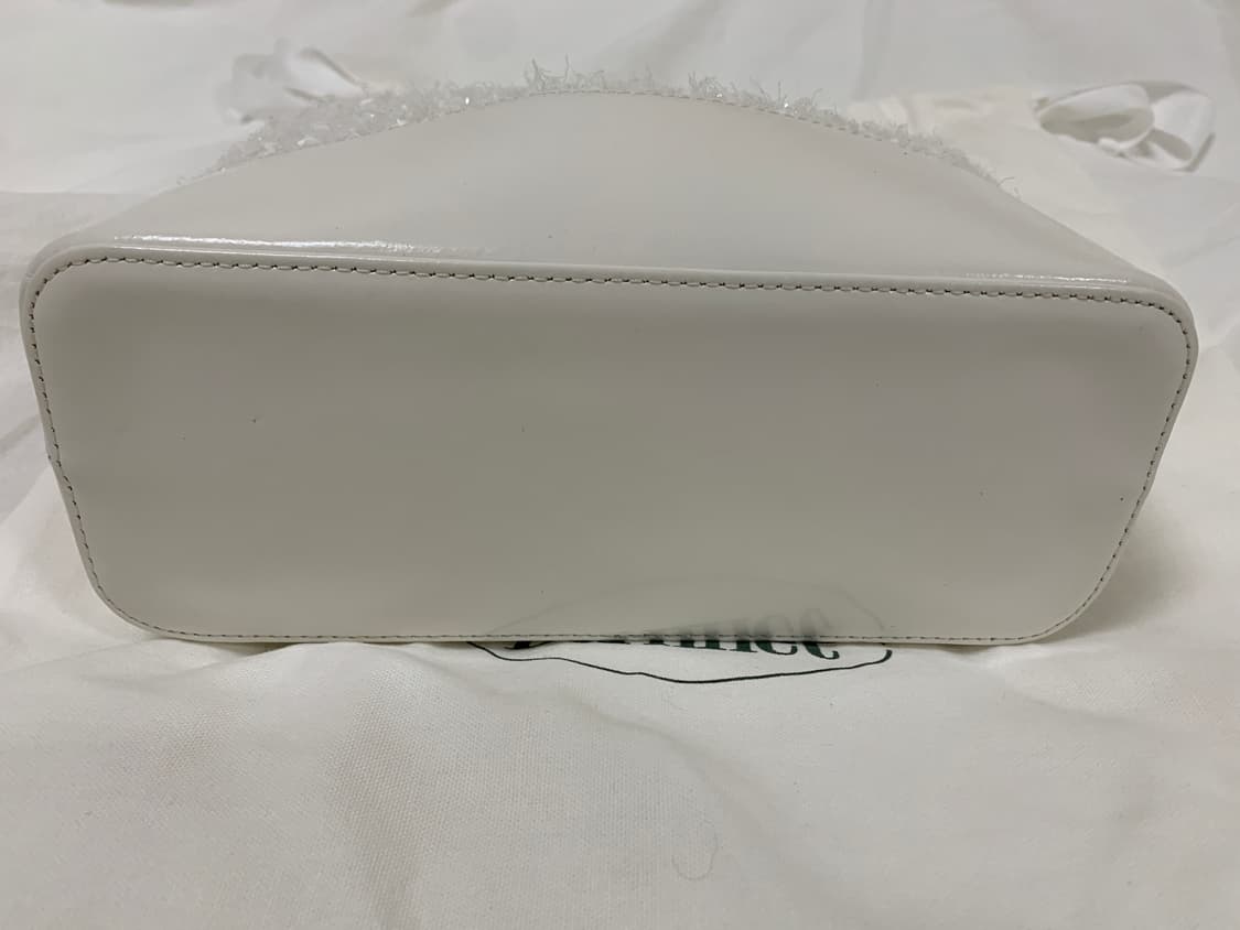 더바넷 트위드 드로우스트링 체인 백팩 _ 아이보리 상품이미지6