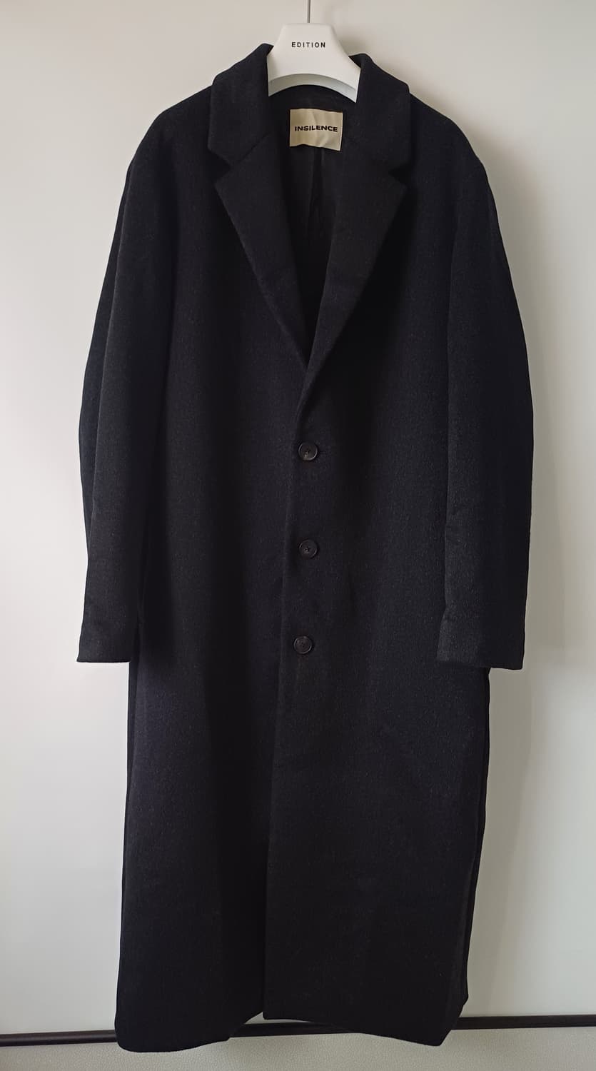 인사일런스 INSILENCE 울 캐시미어 싱글 코트 L 상품이미지1