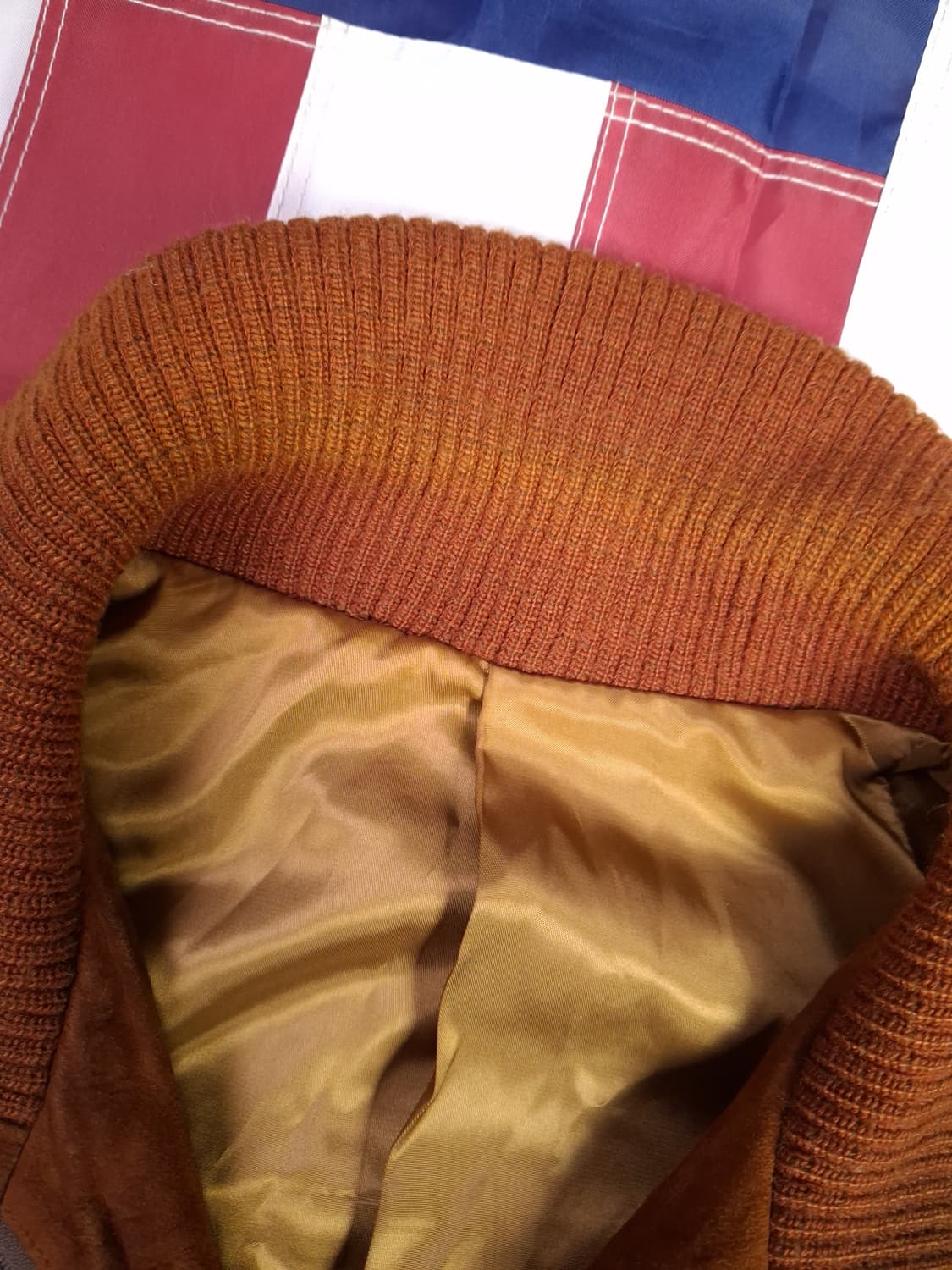 80's 미국제조 빈티지 리얼스웨이드 봄버자켓 상품이미지3