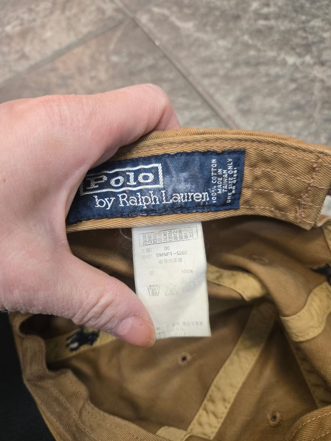 폴로 랄프로렌 베이지 볼캡 상품이미지4