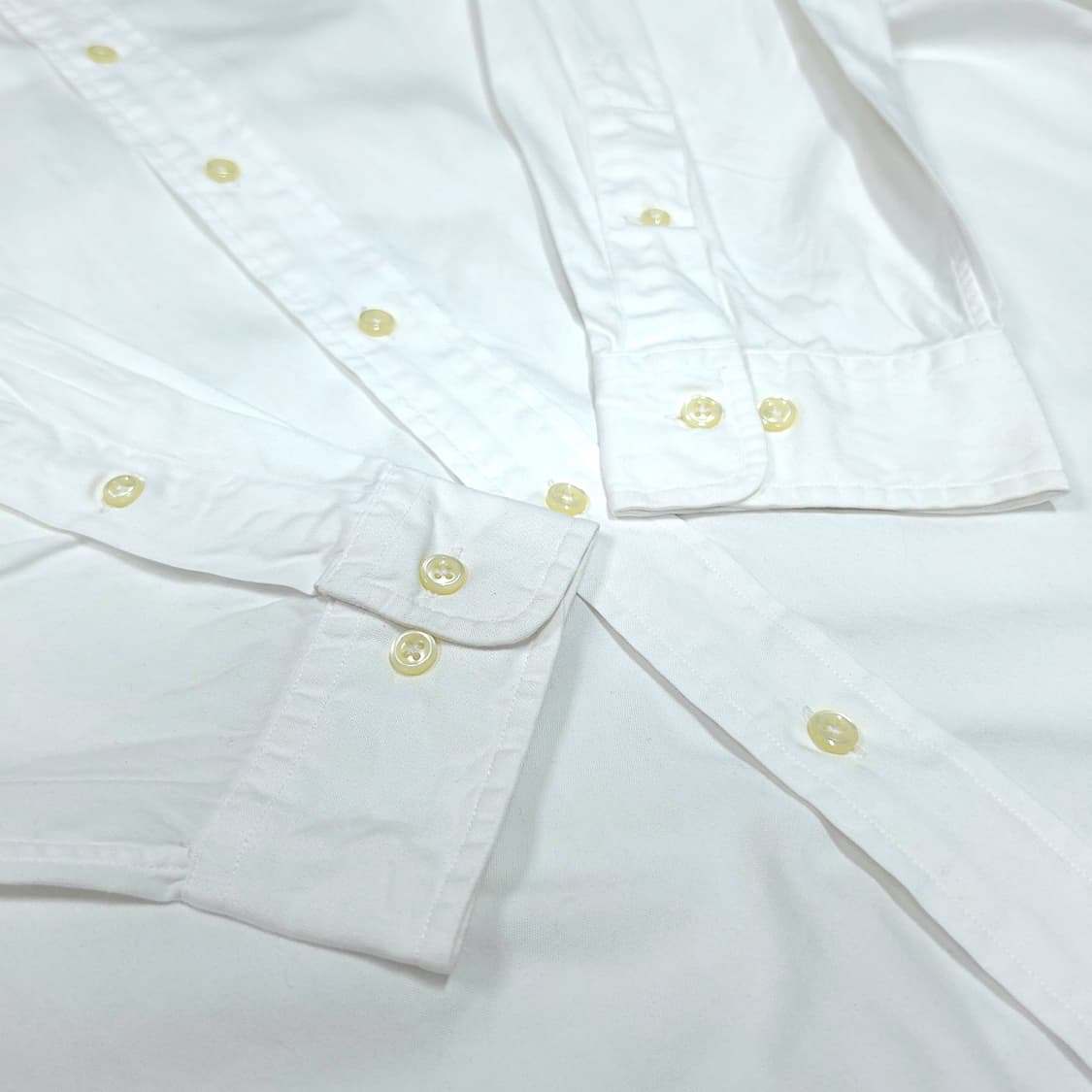 [2XL] 폴로 화이트 클래식 핏 버튼다운 코튼 긴팔셔츠 상품이미지6