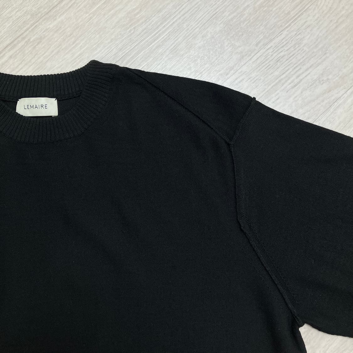 [M] 르메르 메리노울 니트 블랙 상품이미지3