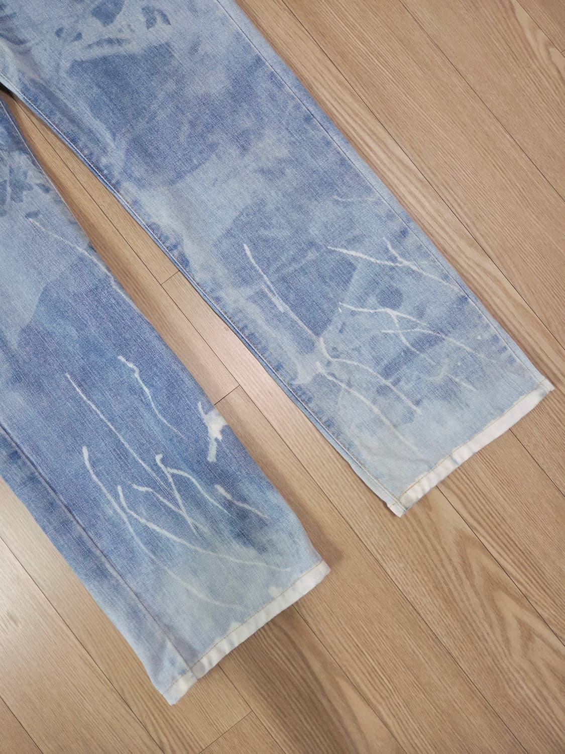 에드윈 라이트 블루 러기드 워싱 데님 팬츠 상품이미지4