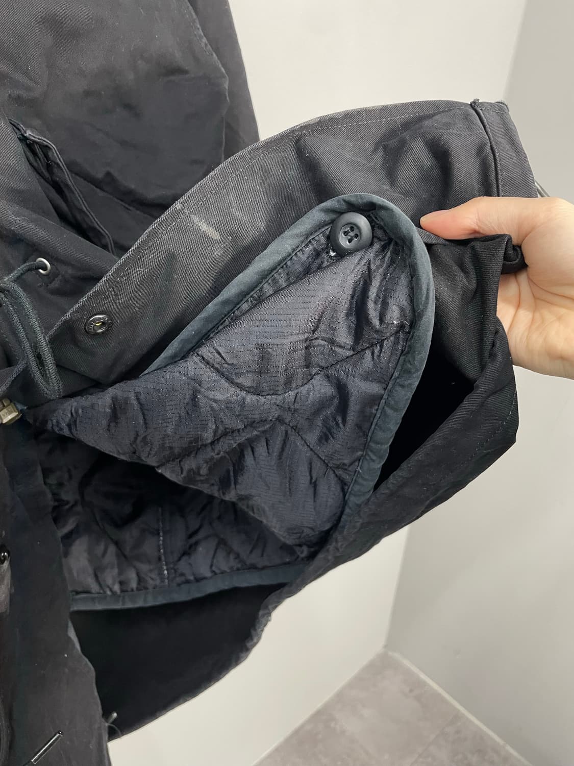 라퍼지스토어 블랙 피쉬테일 파카 H1867 상품이미지3