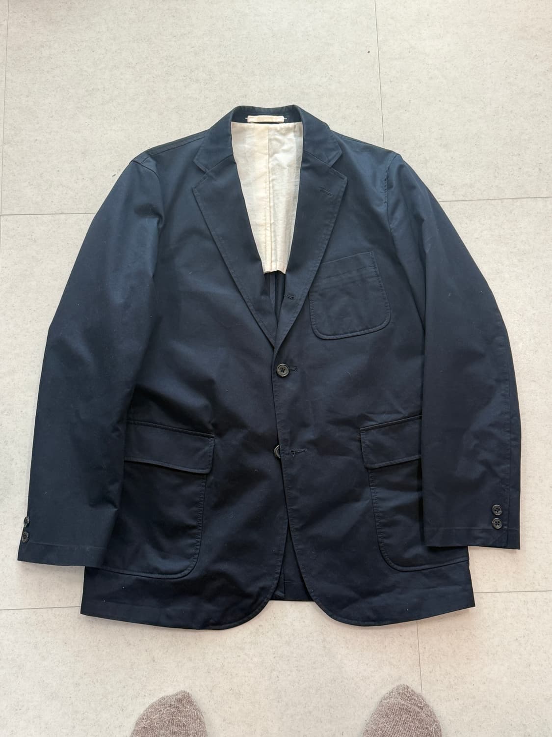 빔즈플러스 치노 셋업 L 네이비 상품이미지1