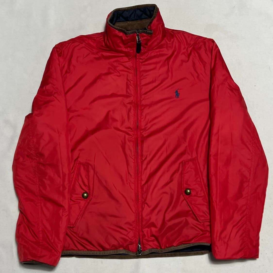 L 폴로랄프로렌 리버시블 네이비 레드 퀼팅 자켓 상품이미지4