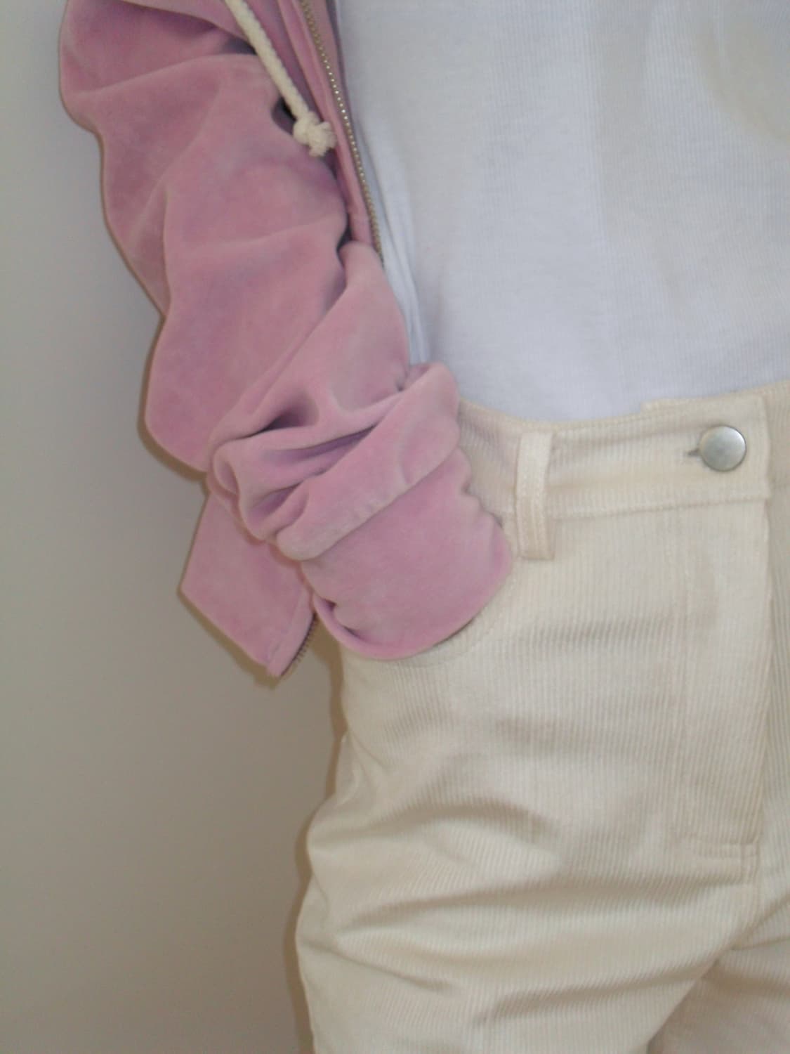 포니테일 90s 펄화이트 코듀로이 팬츠 상품이미지2