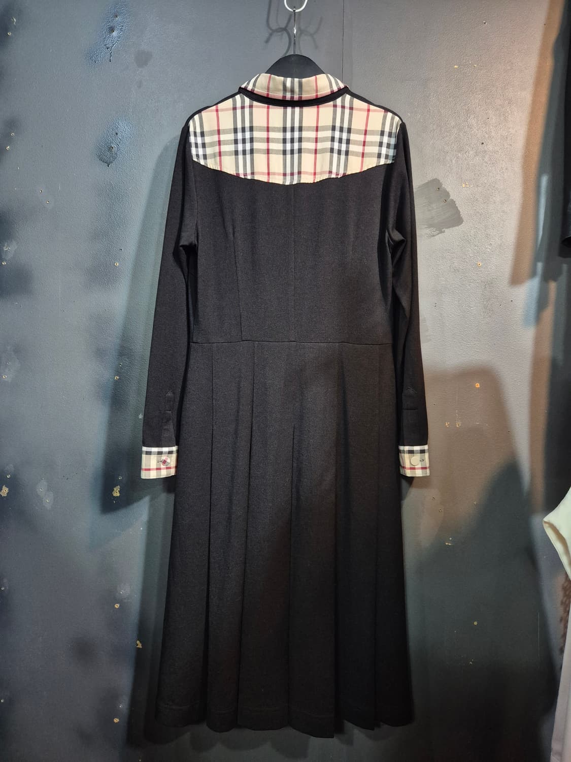 Barbie 블랙 체크 롱 셔츠 원피스 77 상품이미지2