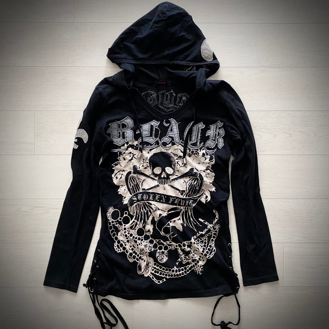 “THOUSAND” 해골 펑크 후디 상품이미지1
