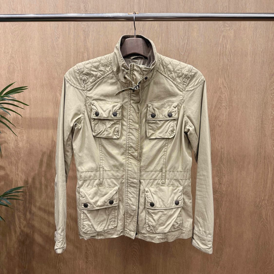 데님 앤 서플라이 사파리 필드 자켓 멀티포켓 디테일 밀리터리 베이지 상품이미지1