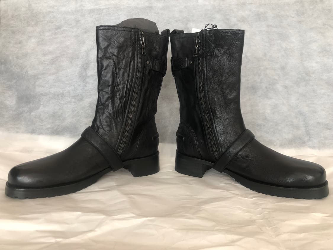 닐바렛 주름가공 바이커 엔지니어 부츠 상품이미지2