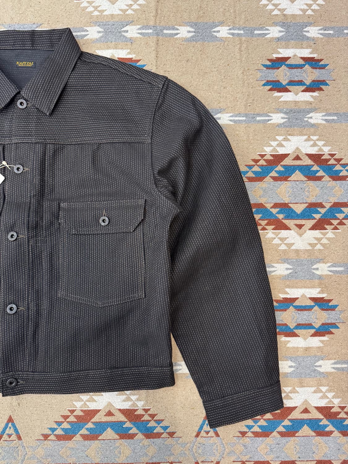 [4][XL] 캐피탈 센츄리 데님 No.9 1st 자켓 블랙 상품이미지3