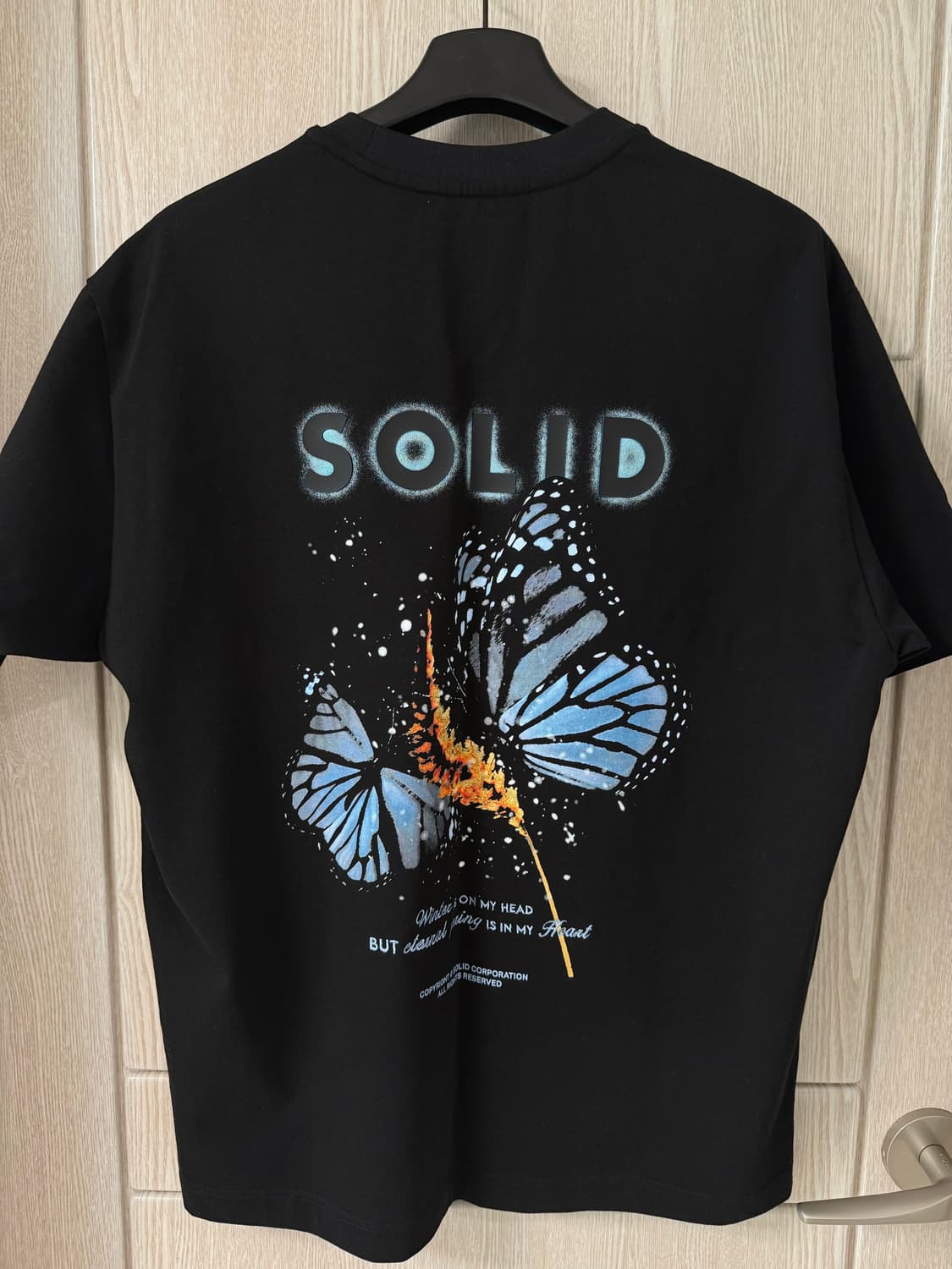 솔리드옴므 백로고 나비 반팔 (새상품급) 46. 상품이미지2