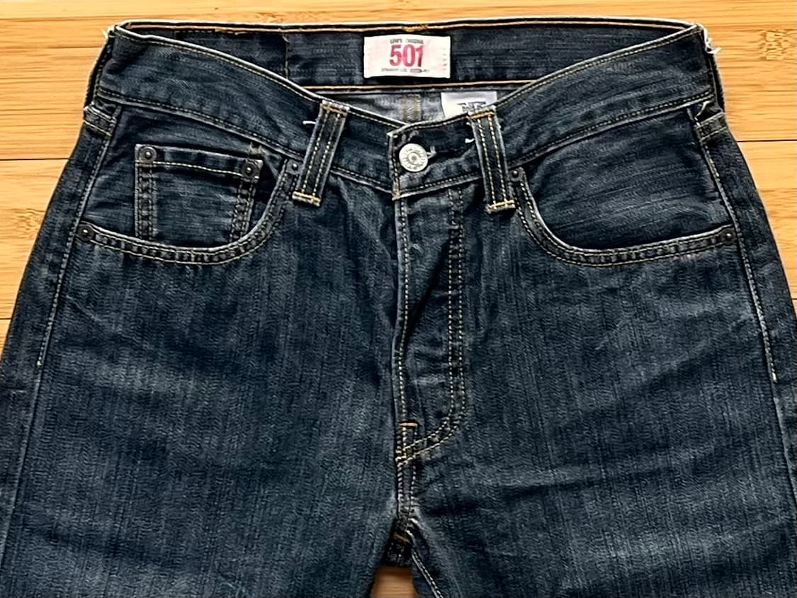 리바이스 501 블랙진 데님팬츠 W29 L32 상품이미지3