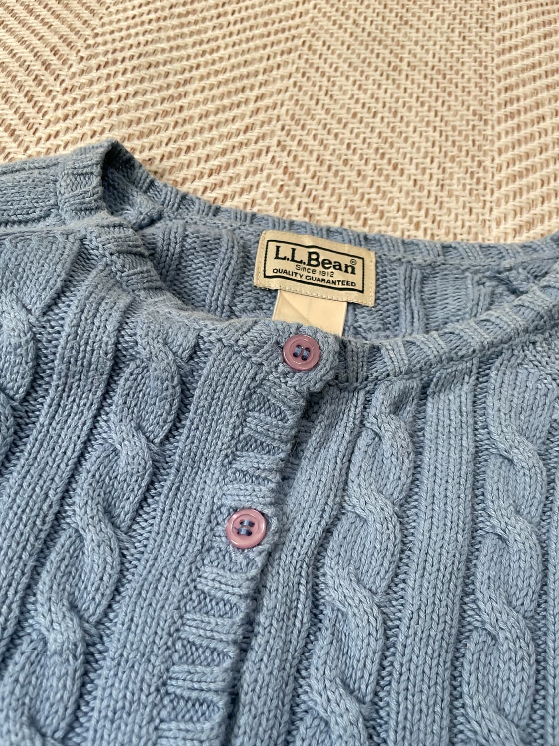 엘엘빈 스카이블루 케이블 니트 가디건 J03312 상품이미지5