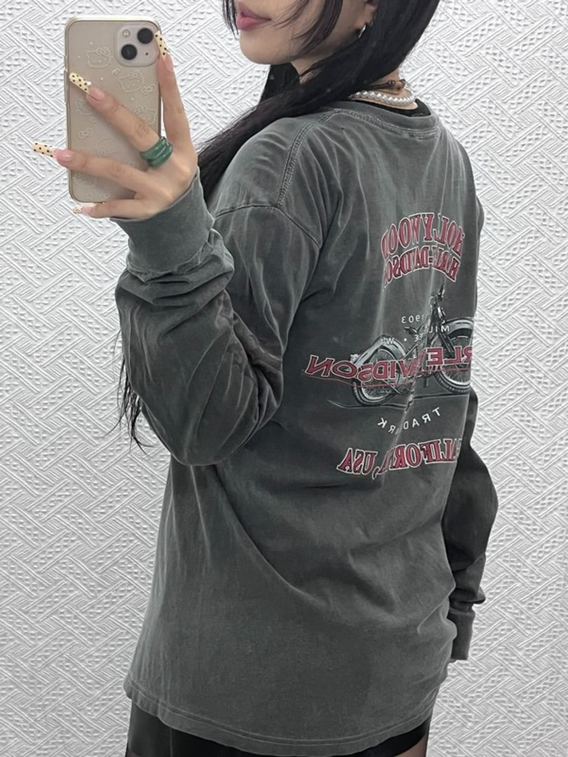 할리 데이비슨 모터사이클 스트릿 펑크 롱슬리브 M C09952 상품이미지1