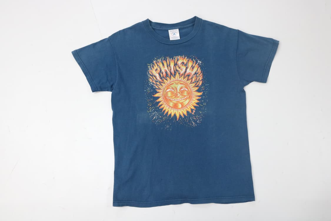 델타 빈티지 피쉬 선 그래픽 블루 반팔 티셔츠 상품이미지2