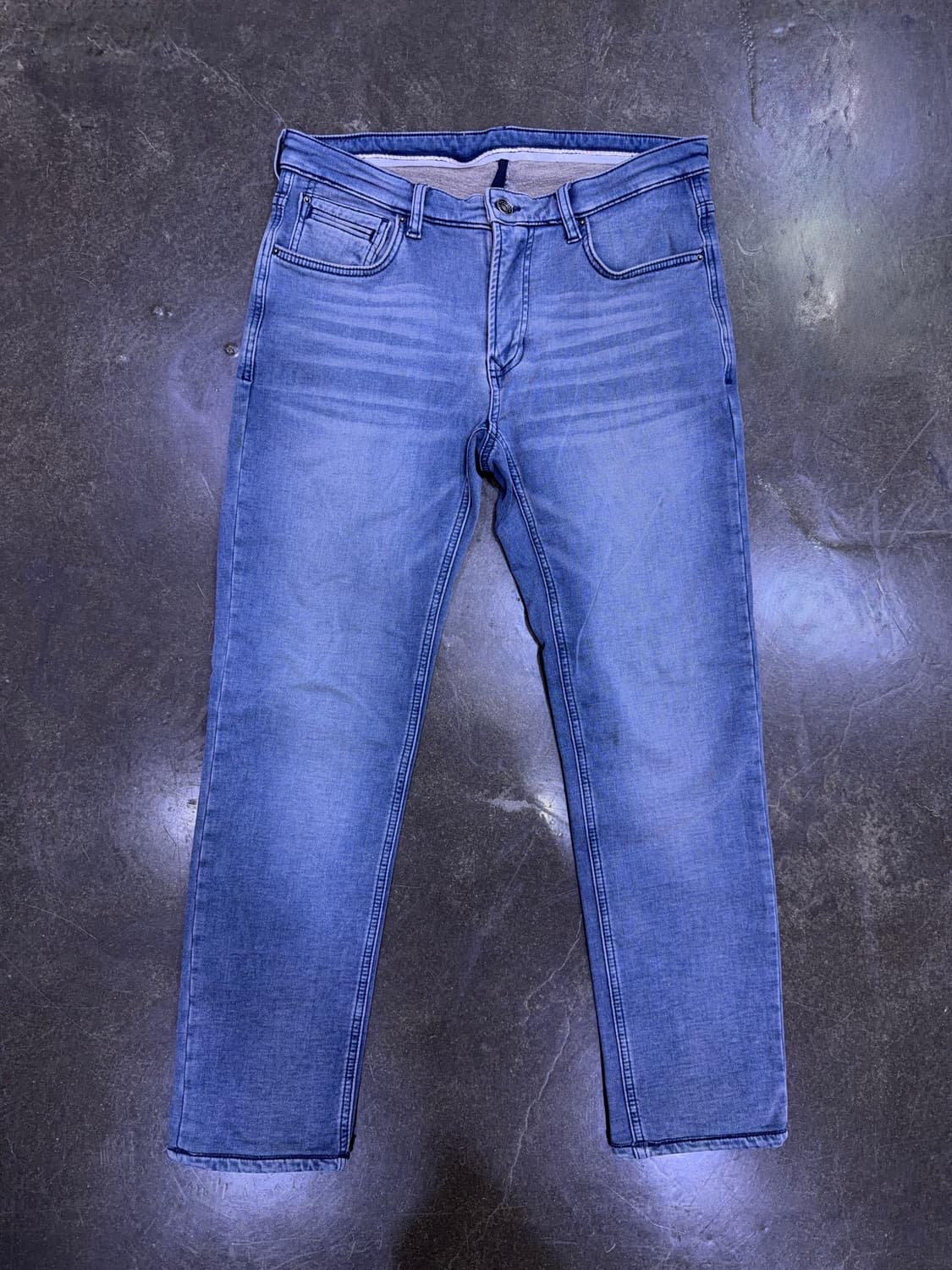 시리즈 힙스터 빈티지 주름 워싱 기모 스트레이트핏 데님팬츠 82 (32) 상품이미지1