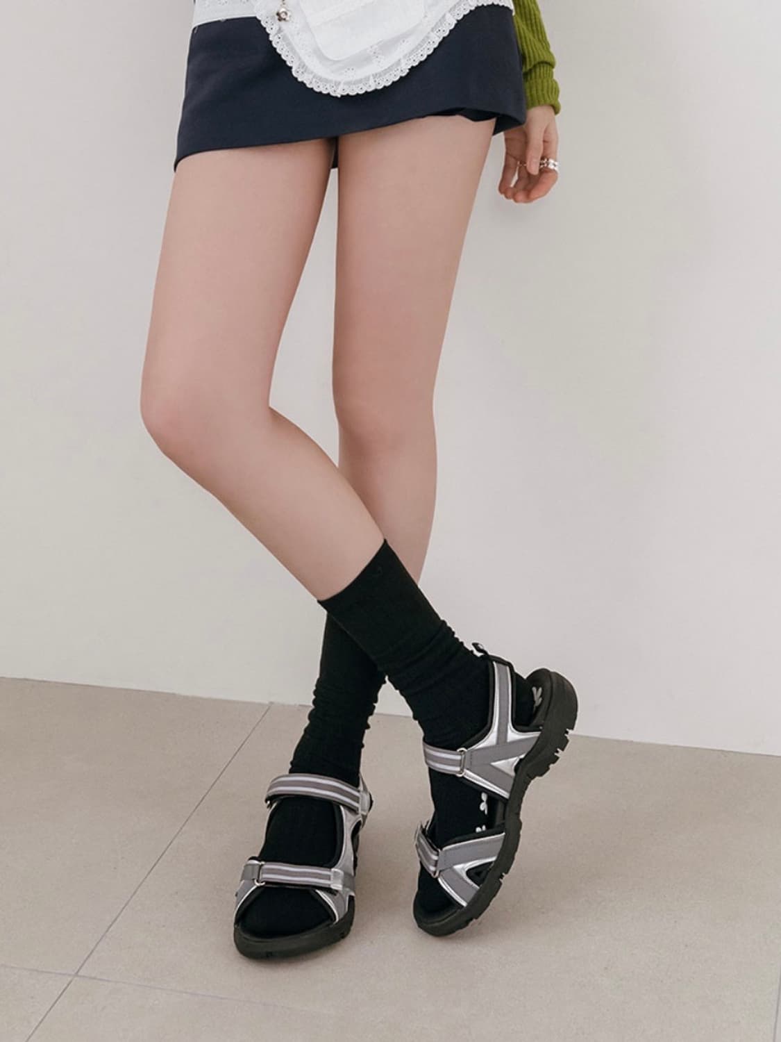 마크모크 WEVE 위브 샌들 실버 230 새상품 상품이미지2