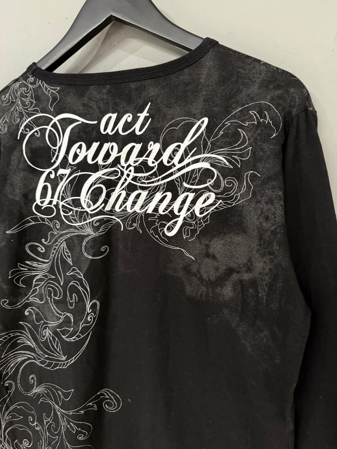 smoking skull printing long sleeve 상품이미지9