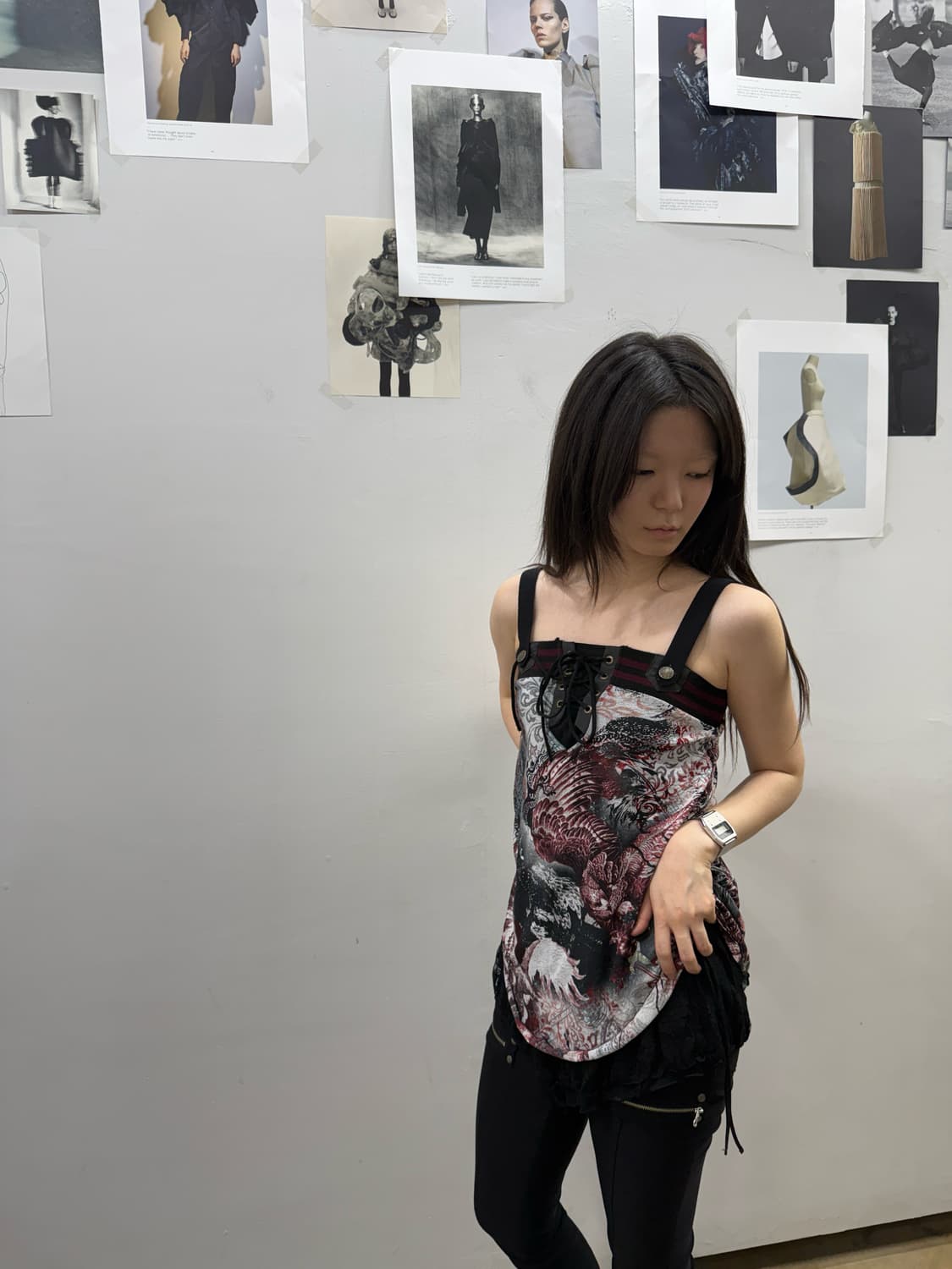 오즈온 오리엔탈 시스루 레이어드 슬리브리스 상품이미지5
