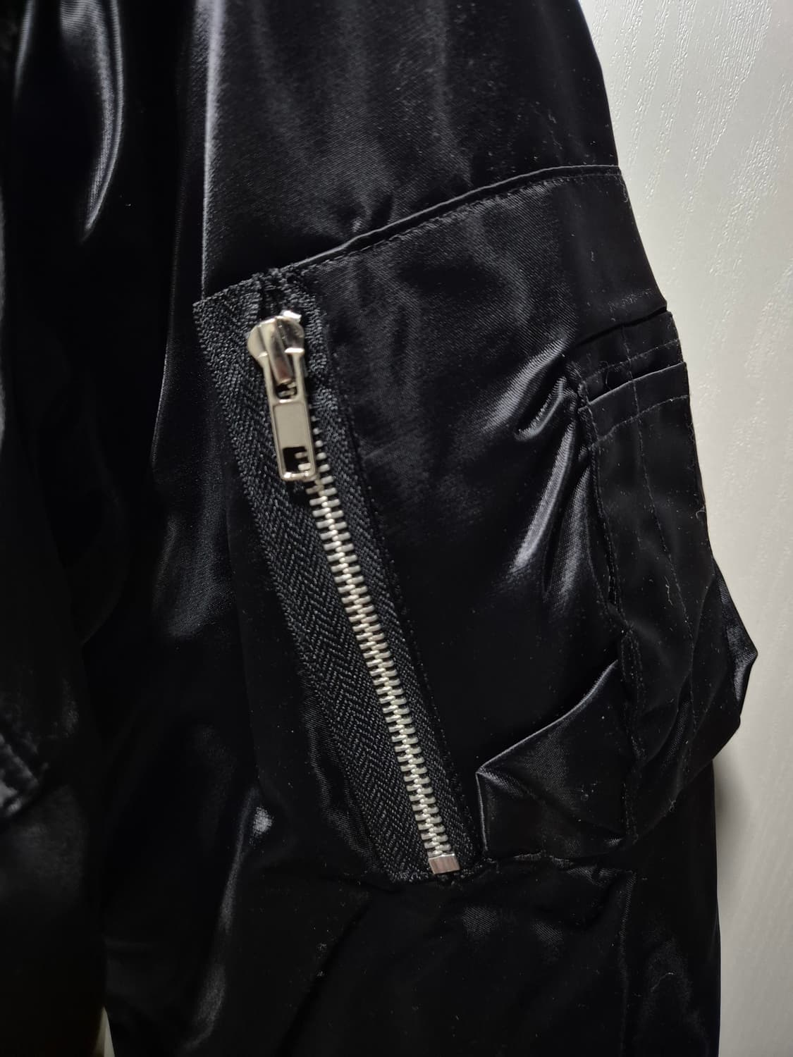 빈티지 블랙 봄버 자켓 항공점퍼. 새상품 상품이미지5