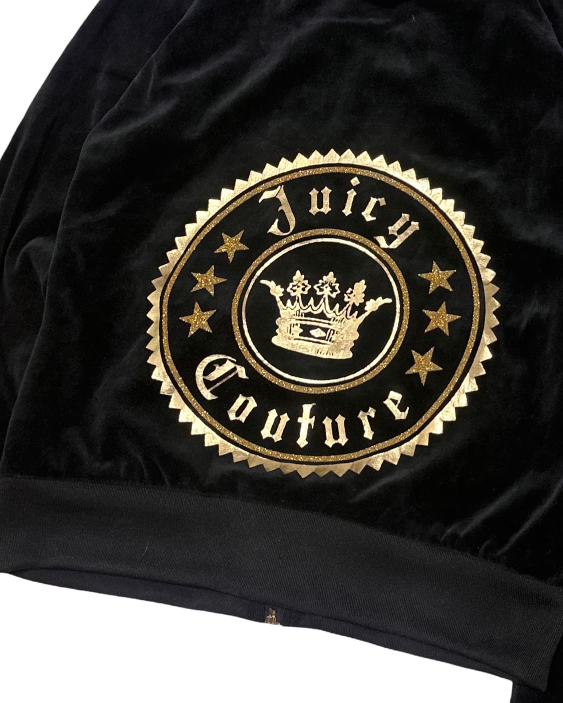 쥬시 꾸뛰르 벨벳 블랙 후드집업 상품이미지3