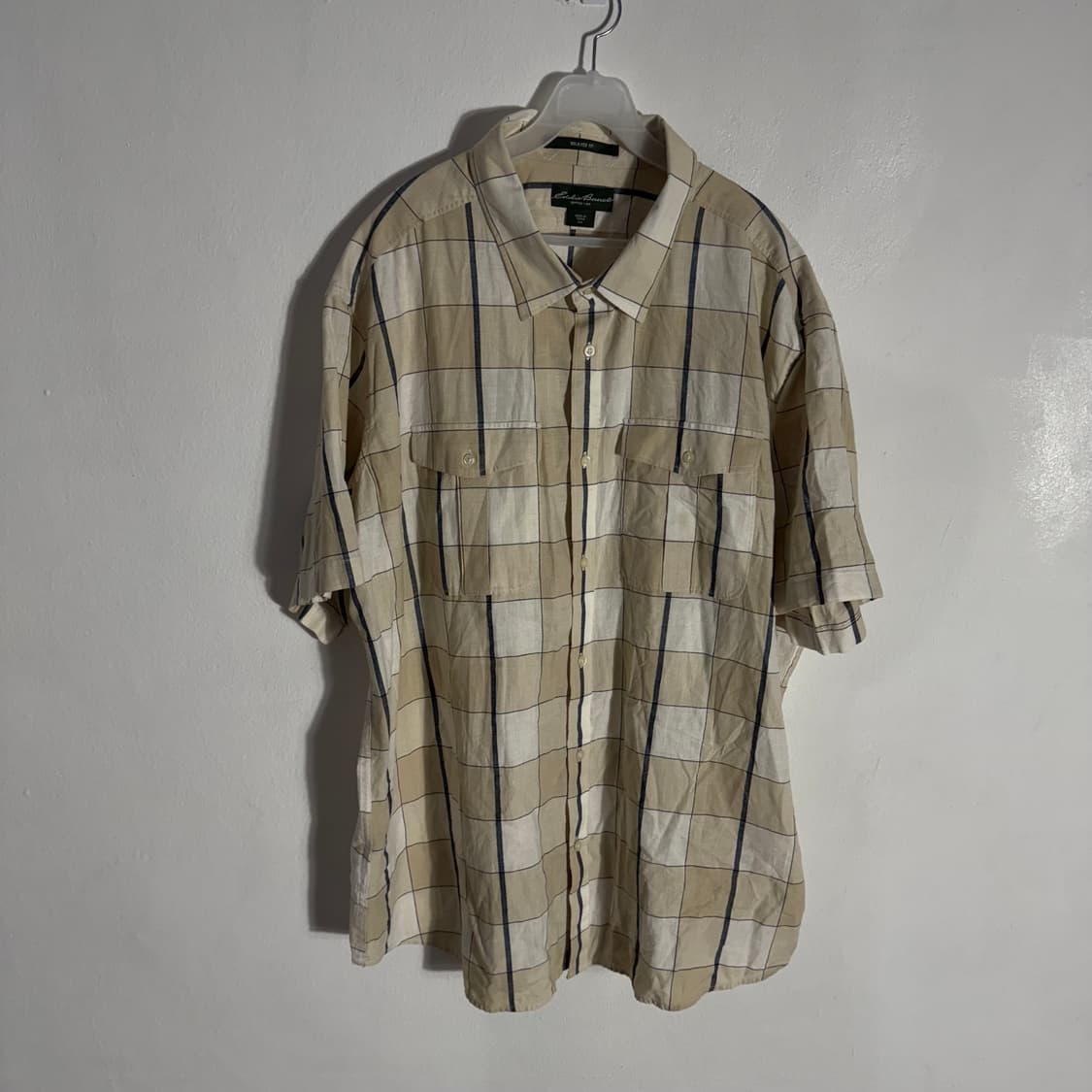 에디바우어 체크 반팔 셔츠 (2XL) 상품이미지1