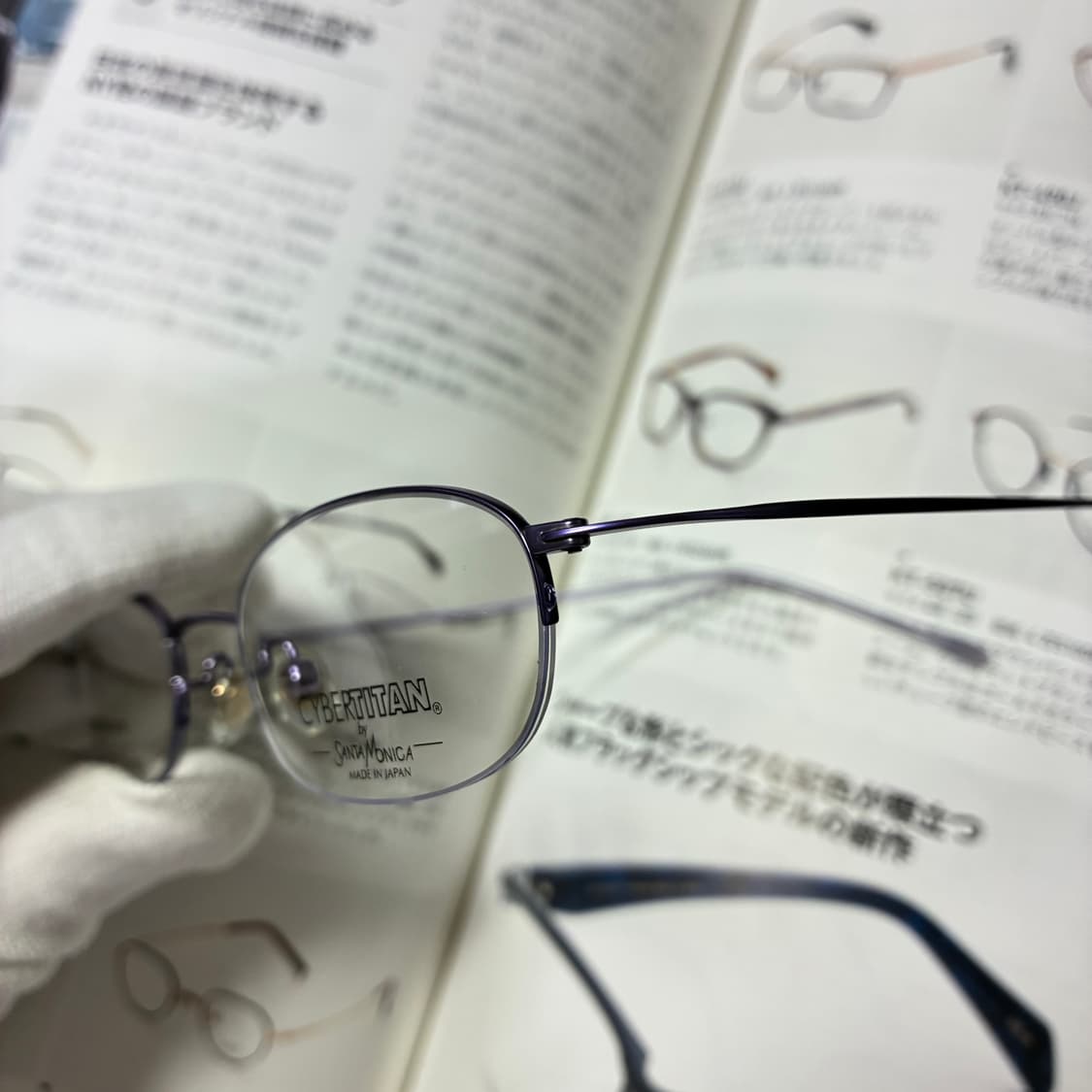 SANTA MONICA 산타모니카 반무테 티타늄 퍼플 안경 상품이미지3