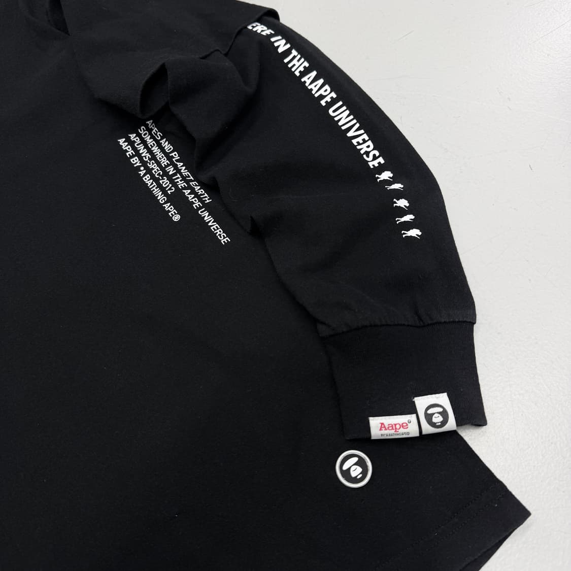 베이프 에이프 레이어드 롱슬리브 블랙 상품이미지5