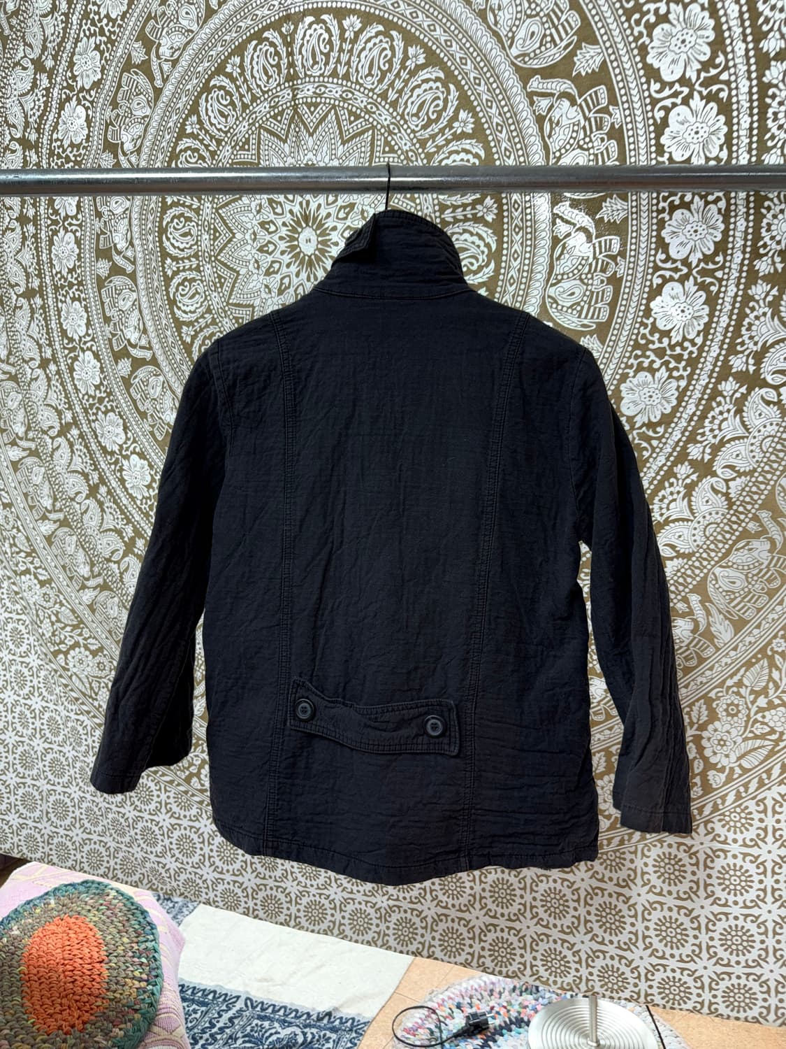 빈티지 더블버튼 7부 코튼자켓  상품이미지5