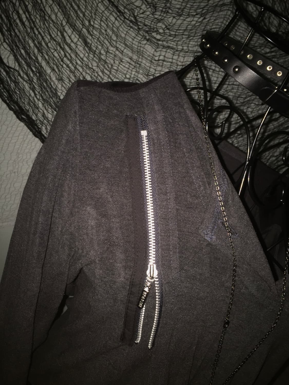 horror game girl zipper detail dress 상품이미지3