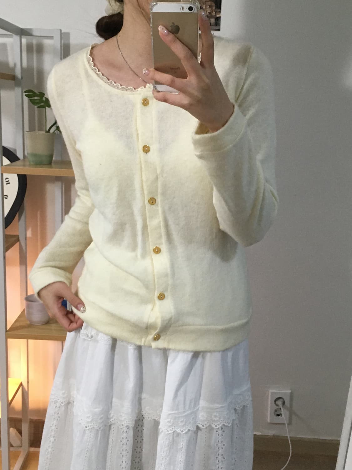 아이보리 레이스 가디건 상품이미지2