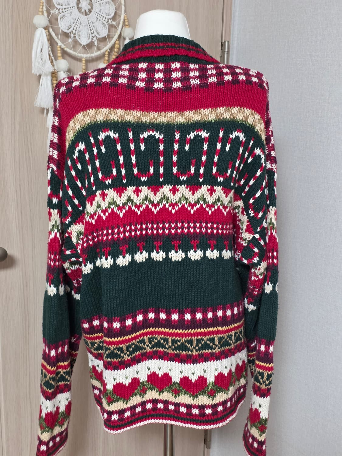 크리스마스 티아라 가디건 집업 빈티지 상품이미지2