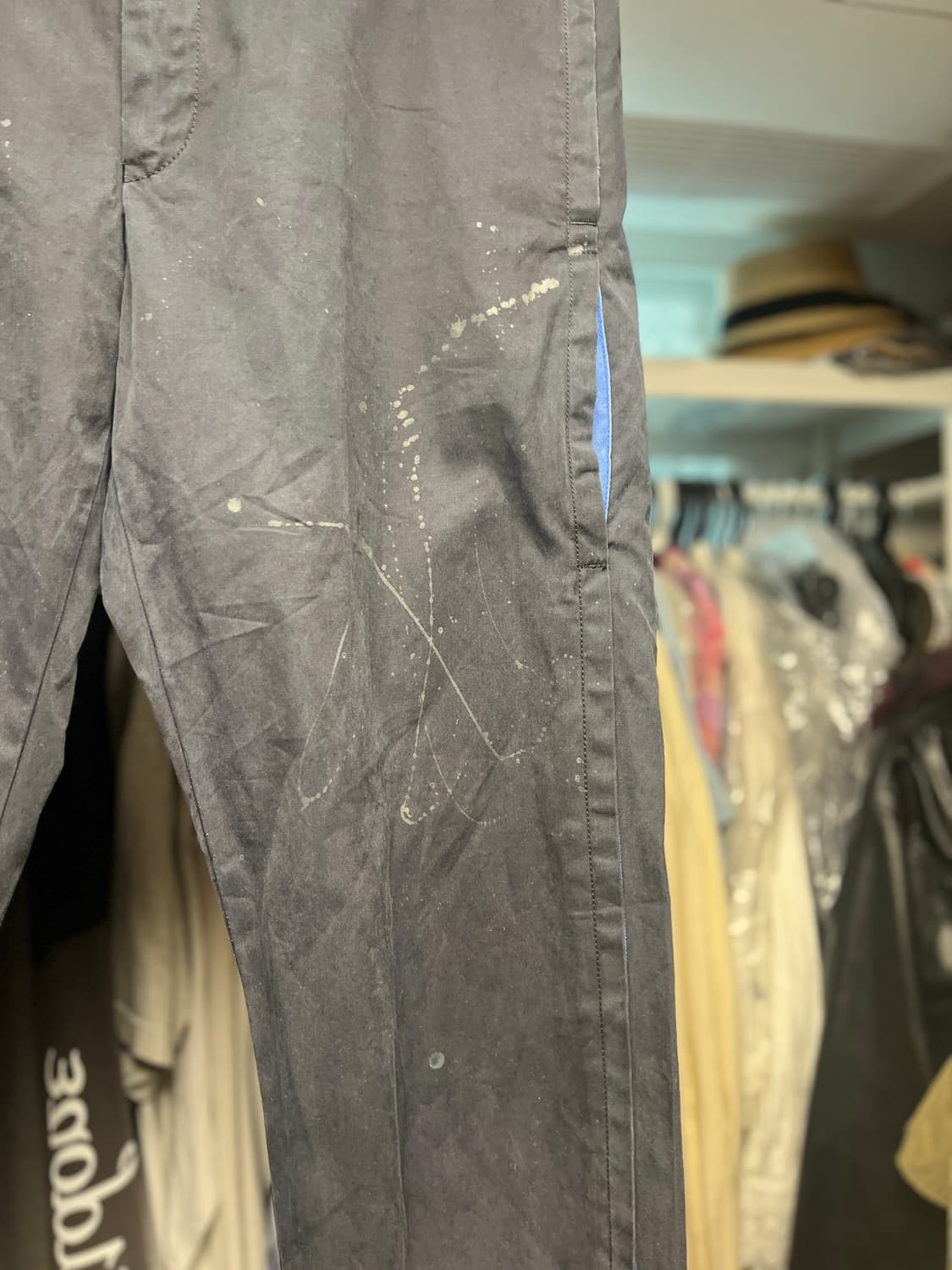 소프넷 유니폼익스페리먼트 페인트 스팟 네이비 팬츠 3 상품이미지5