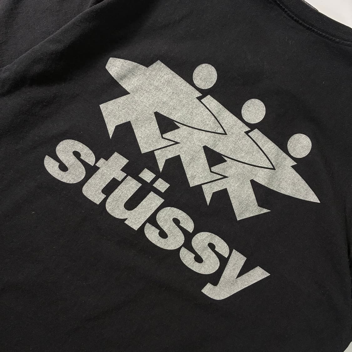 Stussy  스투시 서프워크 피그먼트 다이드 블랙 반팔티셔츠  상품이미지5