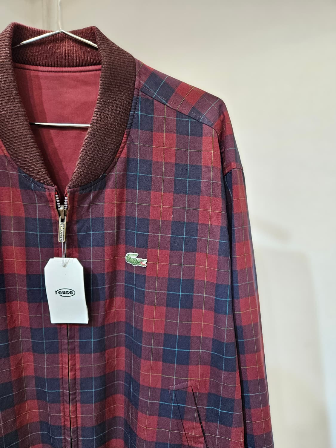 라코스테 양면 리버시블 블루종 자켓 상품이미지5