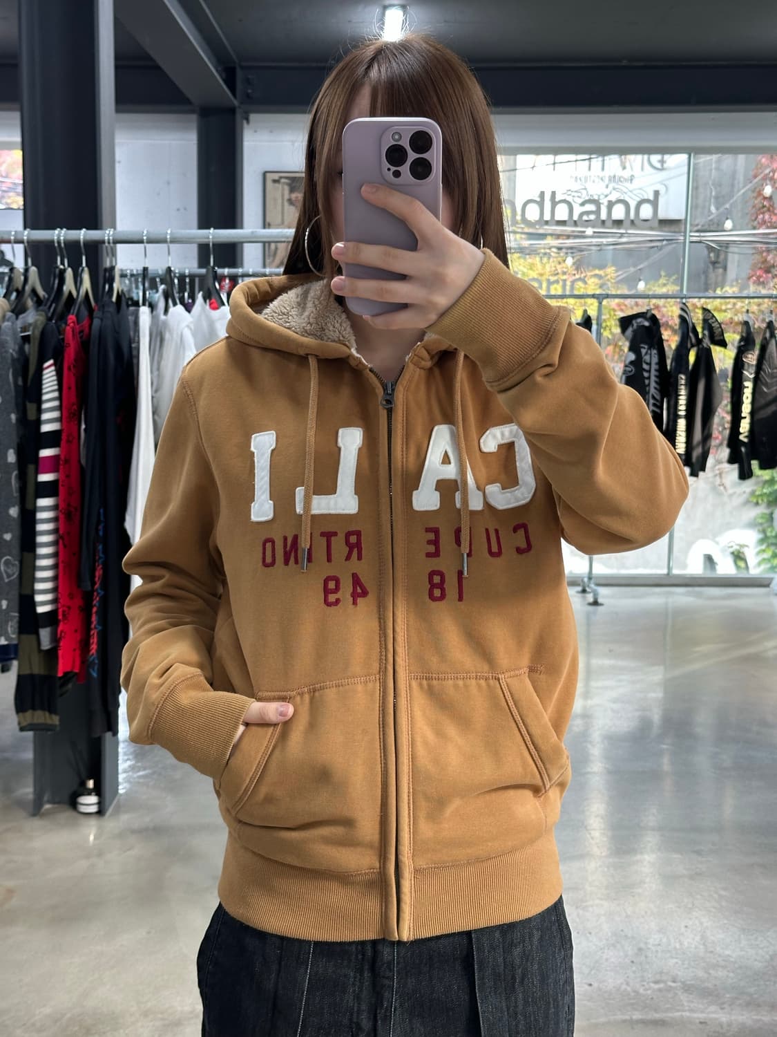 후아유 울프죠 후드집업 상품이미지1