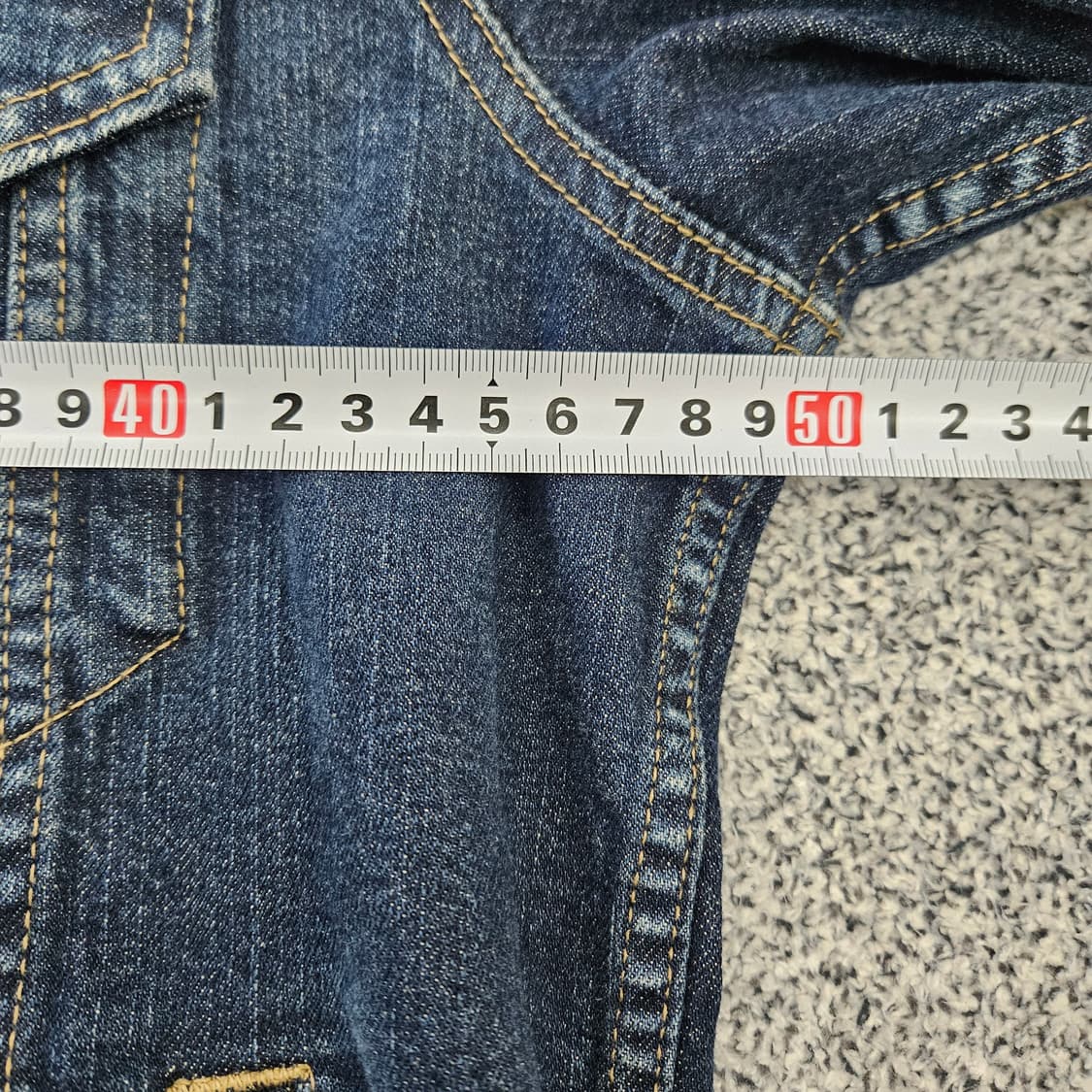 [L] 유니클로 트러커 데님 자켓 0102YH1 상품이미지7