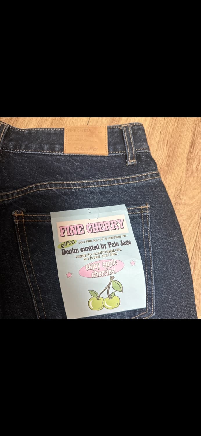 Pale Jade 페일제이드 딥블루 파인체리 스트레이트 데님 청바지 상품이미지5