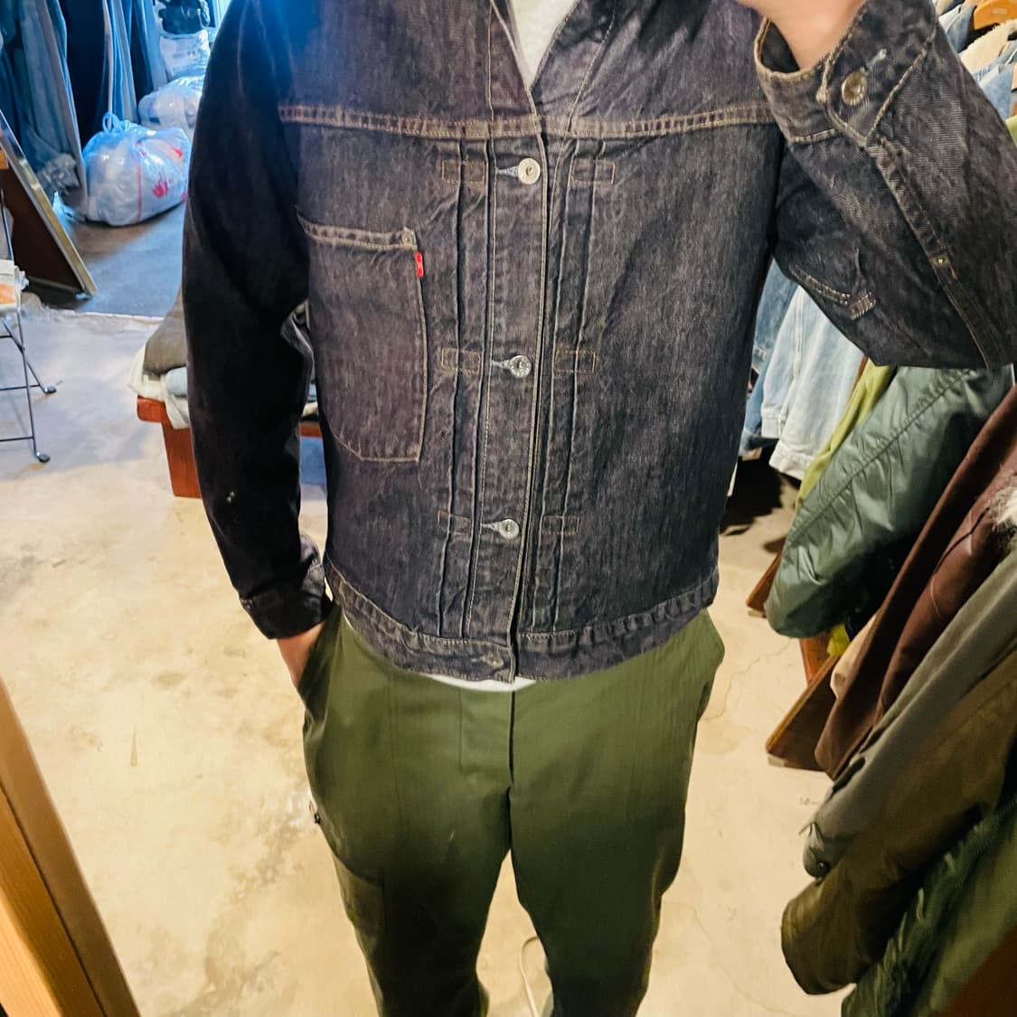 90s LEVI'S 70501 1st TYPE1 JK 상품이미지4