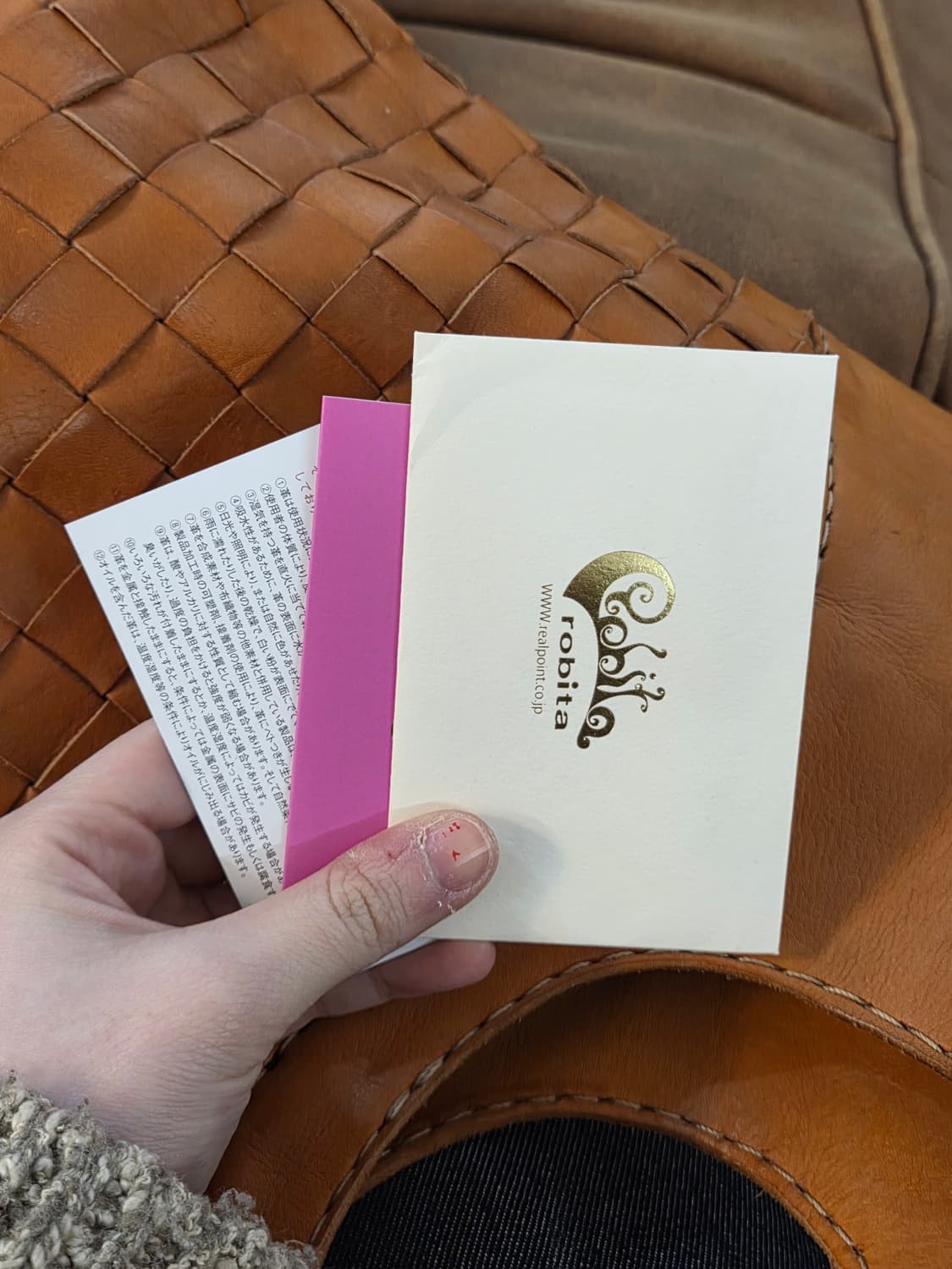 Robita 로비타 카우레더 라지 백 상품이미지8